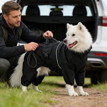 Зимовий теплий костюм для собак, 2XL - захист від снігу та холоду для прогулянок та активного відпочинку
