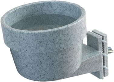 Миска для тварин Nobby Crock 550 мл, знімна, для гризунів, собак, котів та птахів, сірого кольору