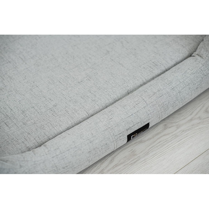 Ортопедичне ліжко для собак Bruno Grosse, середнього та малого розміру - подушка для собак, килимок для собак з тканини Aura - піна з пам'яті, м'яка, довговічна, стійка до зношування та розривів (XXL, світло-сірий)