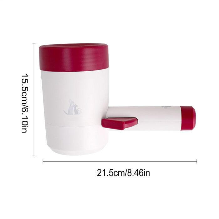 Автоматичний очисник лап для собак: миска для лап з силікону, портативна, обертається на 360 градусів, для маленьких собак та котів, фіолетовий