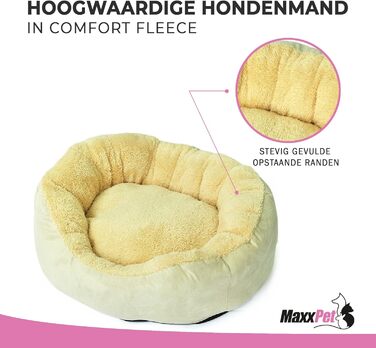 Лежак для собак MaxxPet 65x65x18 см — м'який килимок, корзина для тварин