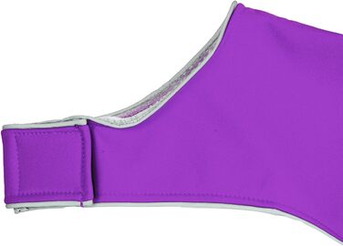 Водонепроникний жилет для собак Softshell з порталом для повідка та клямкою (S, фіолетовий)