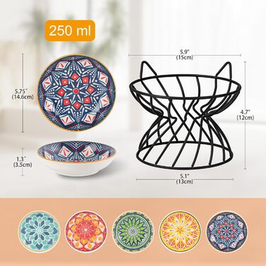 Підвищений годівниця для котів, кераміка, анти-блювотна, 250 мл, темно-синій