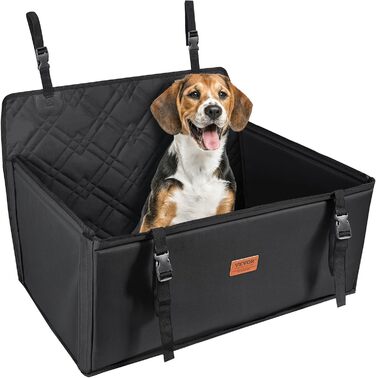 Автокрісло для собак VEVOR - водонепроникне автоліжко для собак до 22 кг, чорне