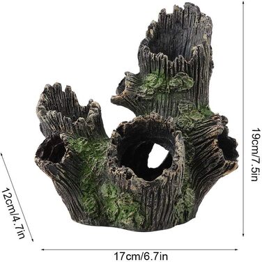Штучний корінь для акваріума Zerodis з штучного каміння, укриття для креветок, декор для акваріума