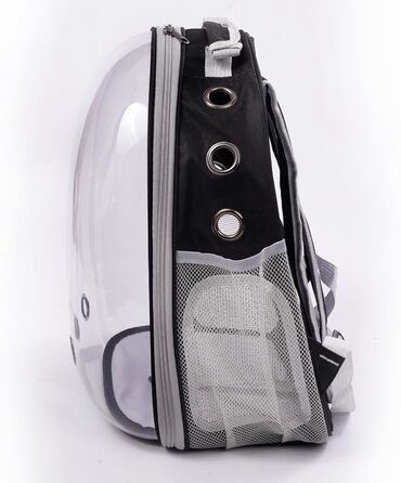 Транспортна сумка для собак та котів JUMI - переноска для котів та собак, рюкзак для собак, аксесуари для котів, туристична сумка, переноска з регульованим ременем, сітка для вентиляції (чорний)