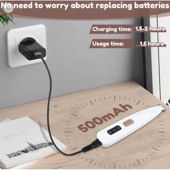 Професійна машинка для стрижки тварин з LED-підсвічуванням, акумуляторна, для собак, котів, обличчя, лап, вух та тіла