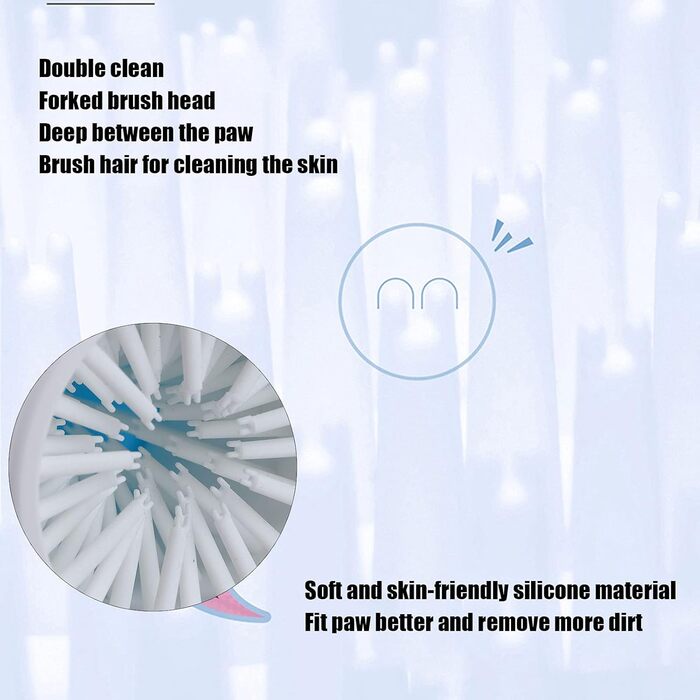 Автоматичний мийник лап для собак та котів, блакитний. Мийка лап для тварин, догляд за шерстю