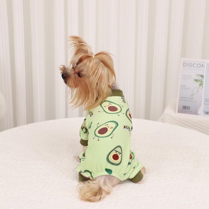 Піжама для собак: теплий комбінезон для Yorkie/Chihuahua, банан, зручний, XXS