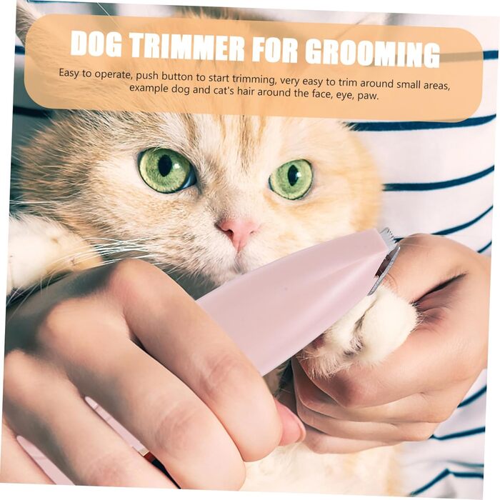 Електричний триммер для лап собак Milisten - тиха насадка для грумінгу обличчя, очей та лап (2.5x15.5cm)