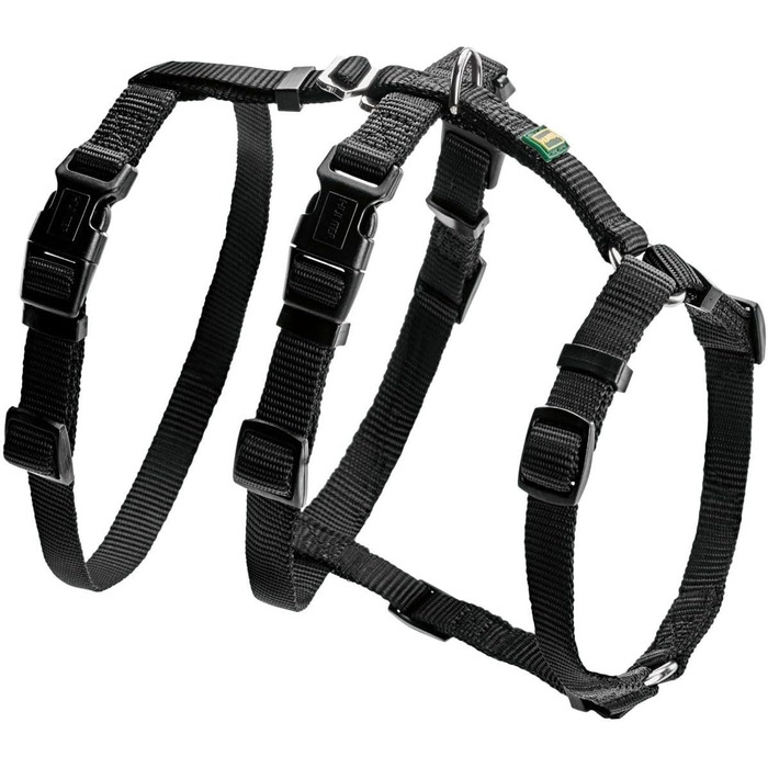 Шлея для собак HUNTER Vario Rapid, 64-100 см, чорна, безпека