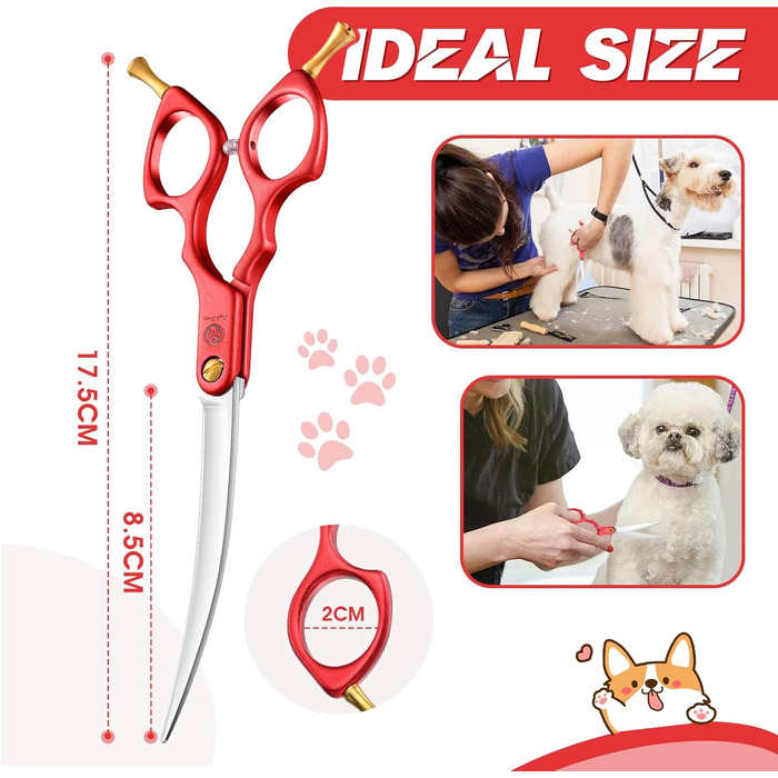 Професійна ножиця для грумінгу собак та котів Purple Dragon 6.5