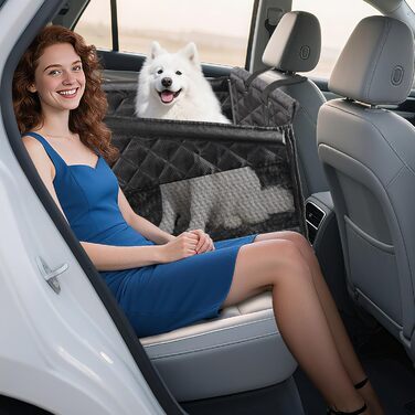 Підвищення для собак у машину - чорний L, для великих та середніх порід