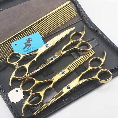 Набір професійних ножиць для грумінгу собак та котів, 6 шт. з нержавіючої сталі