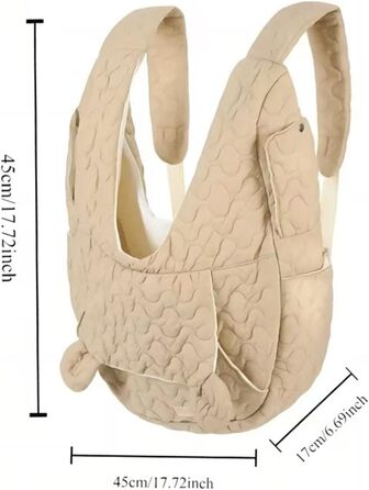 Рюкзак для собак і котів Sghtil: зручний, вентильований, для прогулянок та подорожей (Khaki)