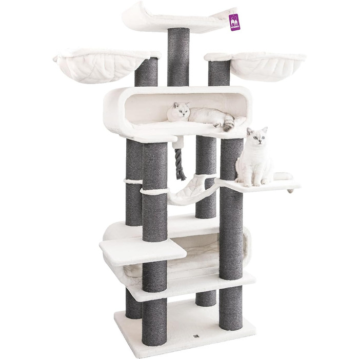 Драбина для котів Petrebels Maine Coon XXL, 210 см, з сизалю, бежева