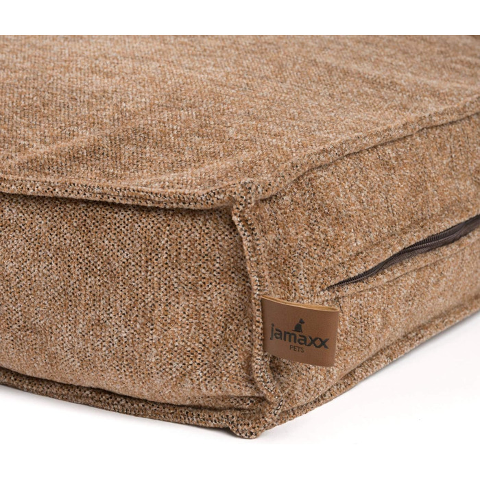 JAMAXX Преміум подушка для собак ортопедична, 90x70 см, коричнева. Зручний знімний чохол з високоякісного матеріалу Chinelle, м'яка наповнювач з Visco піни з ефектом пам'яті. Модель PDB1003 (M)