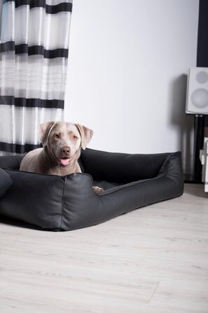 Собаче ліжко Lebon Bruno, 100 x 75 см, чорне