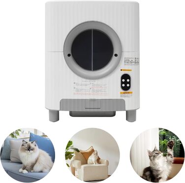 Автоматичний самоочисний лоток для котів з великим об'ємом. Електричний лоток для котів, інтелектуальний, самоочисний, великий, автоматичний.