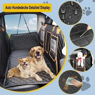 Водонепроникна підстилка для собак у машину: захист заднього сидіння, hardsole, для подорожей та транспортування