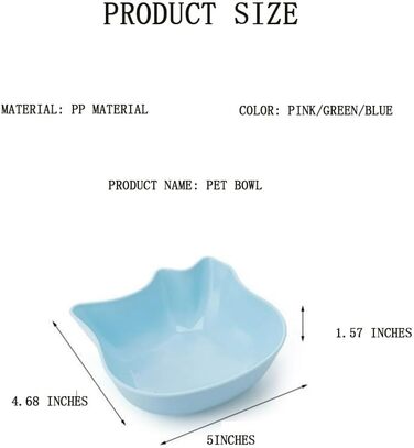 Набір мисок для котів з антиковзним покриттям, 5 шт. - миски для корму та води для кошенят, дорослих котів та цуценят