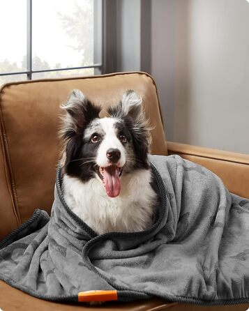 Ковдра для собак Feandrea, 3 шт. в наборі, XL (152 x 127 см), фланель, сірий, захист дивану, для середніх та великих собак