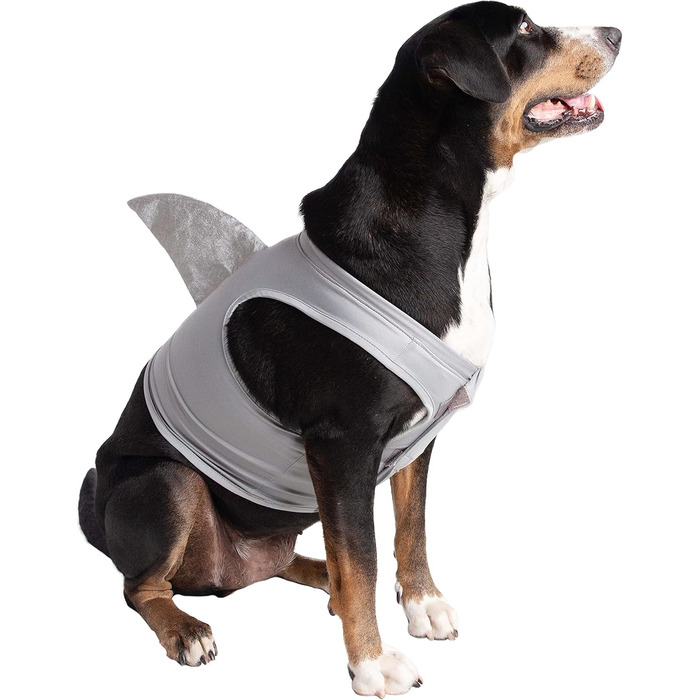 Костюм акули для собак Pet Krewe | Вечірній костюм для собак, святкування дня народження, національного дня котів, Хелловін | Для маленьких та великих собак