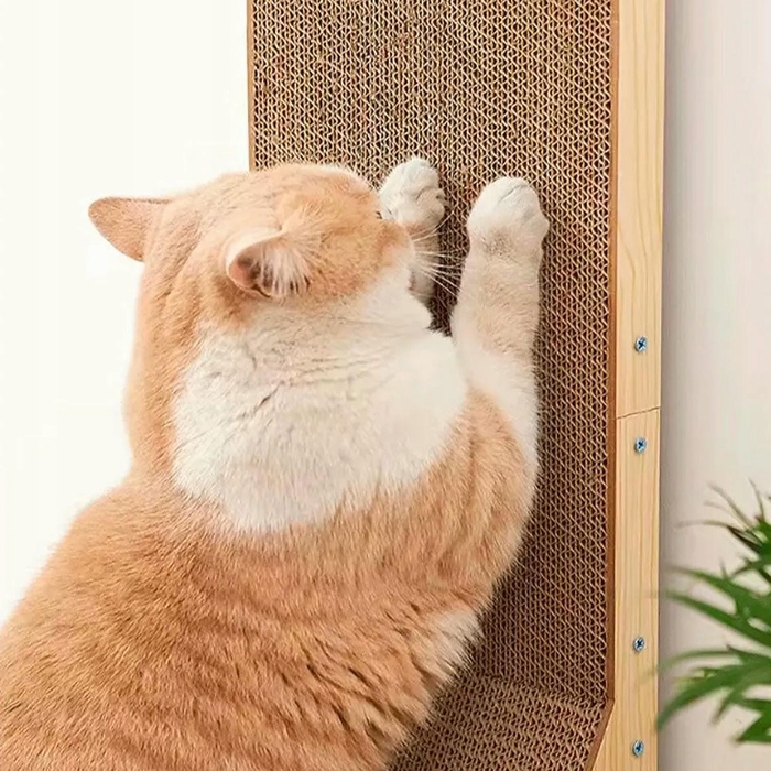 Кутовий кігтеточка для котів Mersjo SNAPPY 60 см 2в1