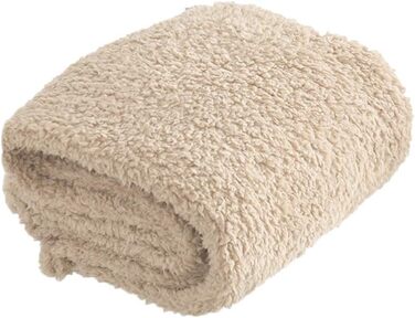 Balacoo Преміум флісова ковдра для собак, м'яка та тепла, плюшевий килимок для собак та котів, розмір L (бежевий)