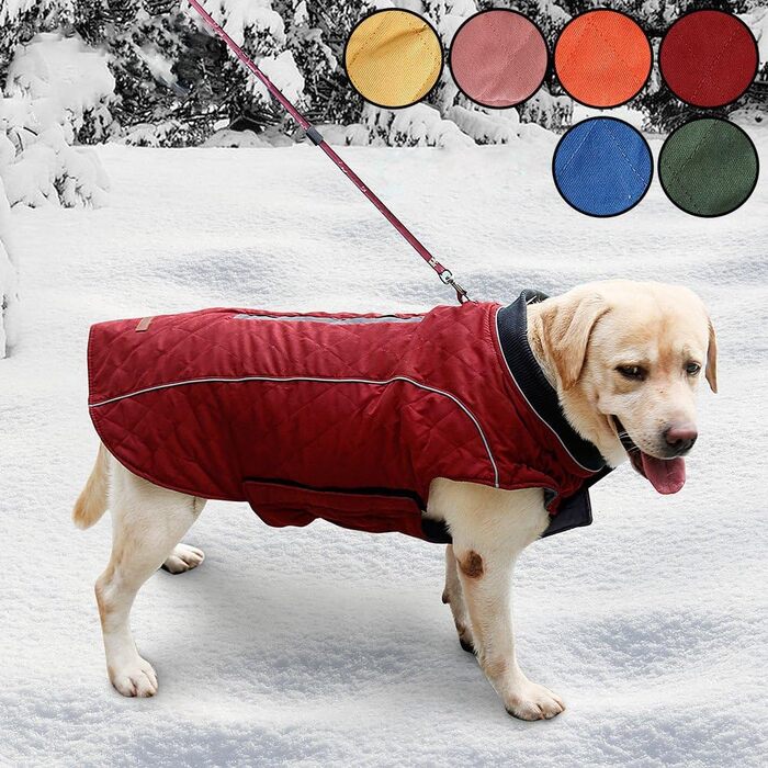 Тепла жилетка для собак TFENG з відбиваючими елементами, розмір XL, помаранчевий колір