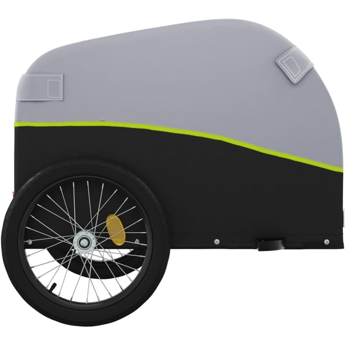 Причіп для велосипеда: вантажний, для собак, чорно-зелений, 30 кг, сталь, для щоденного транспортування, універсальний, легко монтується