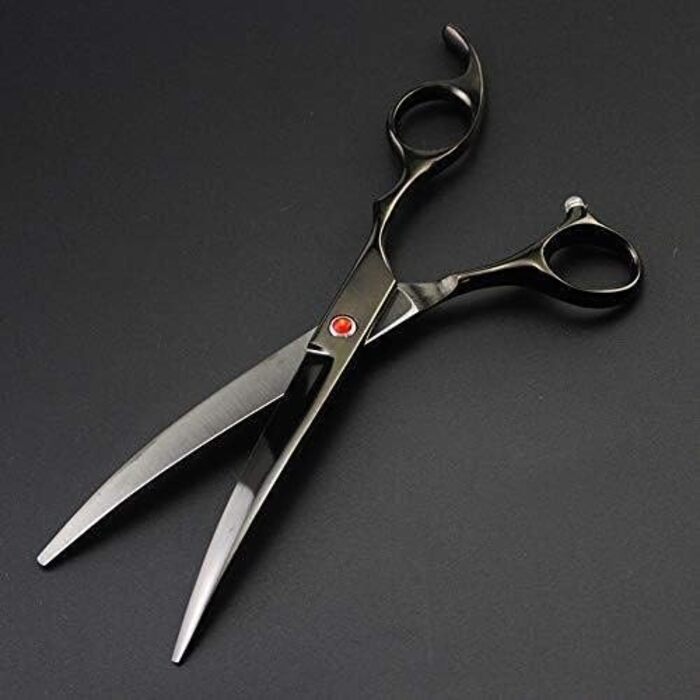 Професійний набір ножиць для грумінгу собак та котів QUNINE, 17.8 см. Прямі, витончені та зігнуті ножиці для догляду за шерстю