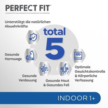 Сухий корм для дорослих котів Perfect Fit Indoor 1+, курка, 7 кг