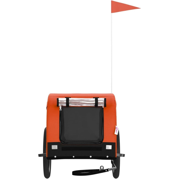 SECOLI Причіп для собак, візок для собак, буги для собак з відбивачем. Причіп для велосипеда для собак до 45 кг, оранжевий, 136 x 69 x 73.5 см