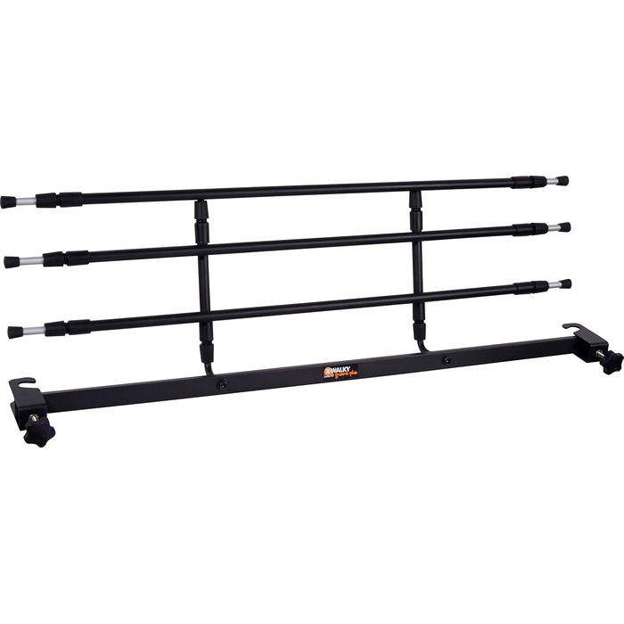 Сітка для багажника автомобіля Dobar® 62200 Walky Guard Plus: універсальна, відкидна, для собак, з нержавіючої сталі, 28-36 x 82-141 см, чорна