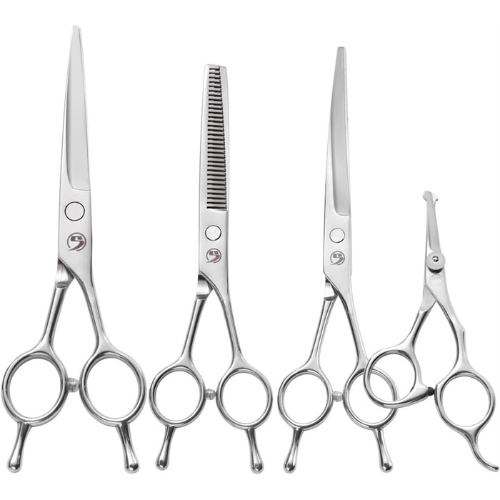Набір професійних ножиць для грумінгу собак та котів, нержавіюча сталь, 7 дюймів
