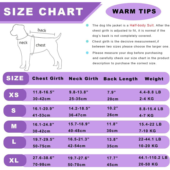 Жилет для плавання собак Doglay, Ripstop, з милим зображенням акули, надзвичайною плавучістю та рятувальним ручкою, регульований, для великих собак, фіолетовий з квітковим малюнком