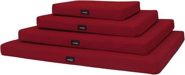 Ортопедичний лежак для собак Tierlando Alice з міцного поліестеру 600D, з віскоеластичною вставкою та неслизьким дном. Розмір: 120x90 см, колір: темно-червоний