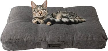 Ортопедична подушка для собак та котів, з memory foam, невелика, сіра, водовідштовхувальна, для суглобів