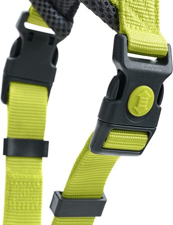 Нашийник для собак HUNTER LONDON COMFORT, дихаюча сітка 3D, 2-разове регулювання, надійний замок, міцний, легкий та простий у догляді, колір: лайм, розмір: S-M