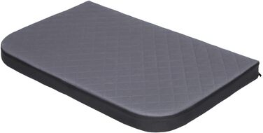 Ортопедичне собаче ліжко MEDICO Standard для собак маленьких, середніх та великих порід (75 x 50 см, сірий з чорним)