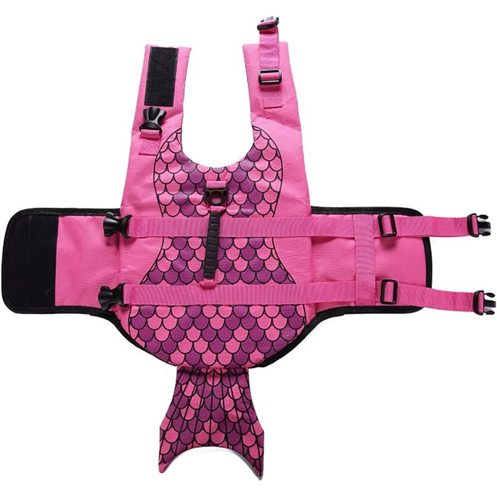 Жилет для плавання собак OMEM, жилет для цуценят, ідеальний для плавання, серфінгу, катання на човні, забезпечує безпеку у воді, рожевий