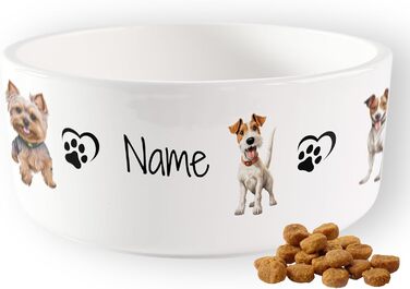 Персоналізована миска для собак GRAZDesign з фото та ім'ям, кераміка, 1л, для власників собак, подарунок (Motiv 2, 1000мл)