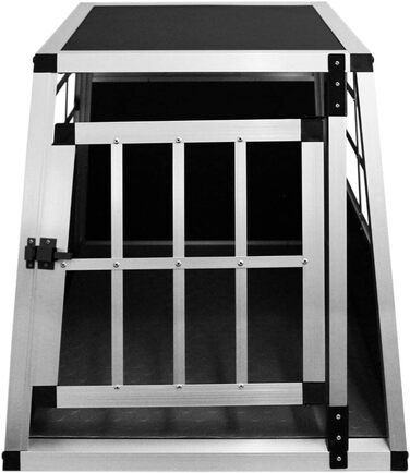 Транспортна переноска для собак та котів, алюмінієва, для автомобіля (Gitterbox, Kofferraumbox)