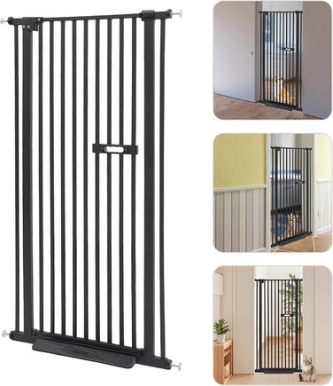 Захист для собак LENDISIY: турнік-загородка, 76-85 см, чорний (150 см)