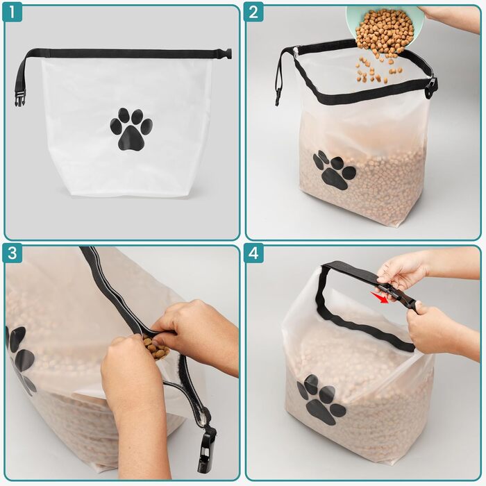 Сумка для зберігання корму для собак BELLE VOUS - 9 л, для подорожей, зручна та практична