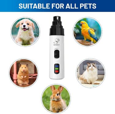 Електричний точило для собачих кігтів CMANLNYK - тихий, акумуляторний, для собак малого, середнього та великого розміру