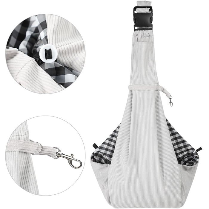 Сумка-переноска для собак і котів до 7 кг, сірого кольору. Зручна, регульована, складана переноска для тварин. Ідеальна для маленьких собак та кошенят.