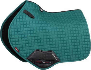Вальтрап LeMieux Prosport Lustre Close Contact D-Ring, L, замша Peacock, квадратний