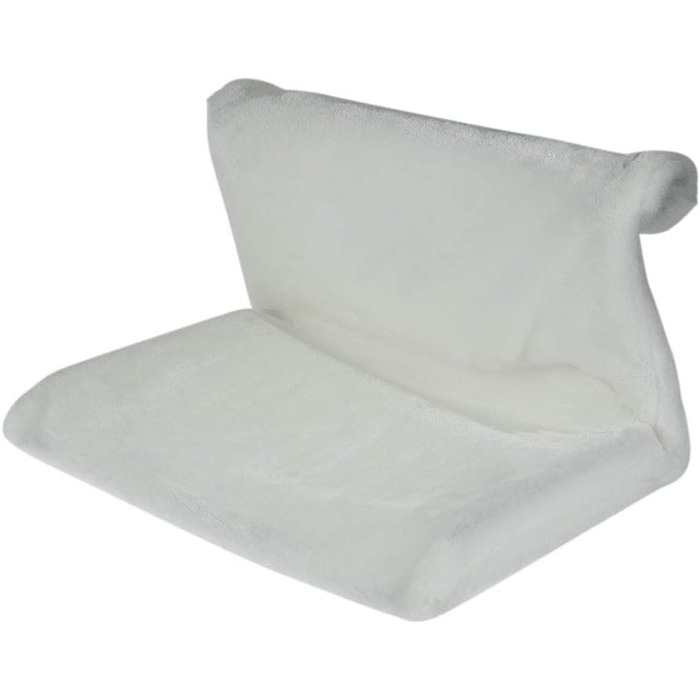 Килимок-грілка для котів Fyeme: м'який, плюшевий, для підвішування на радіатор, з металевим каркасом, складаний, для всіх стандартних радіаторів (білий)